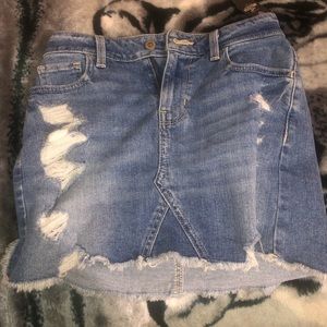 NEW hollister jean skirt